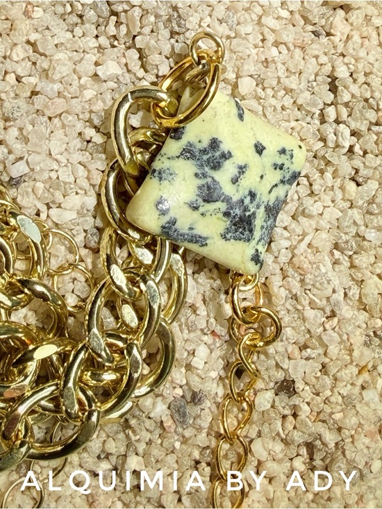 Alquimia Jewelry - CHUNKY YELLOW TURQUOISE PENDANT NECKLACE
